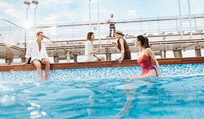 Piscina de Silversea Cruises. CrucerosIslasGriegas.comm