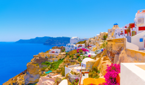 Santorini en tu crucero de primavera. CrucerosIslasGriegas.com