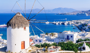 Conoce Mykonos en tu crucero en invierno. CrucerosIslasGriegas.com