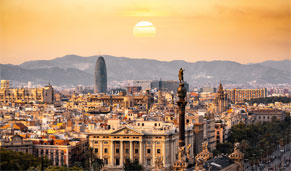 Vista aérea de Barcelona. CrucerosIslasGriegas.com